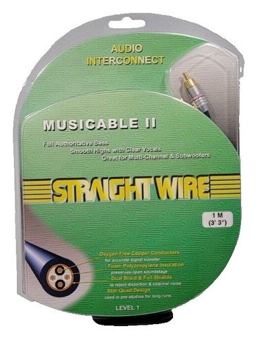 NEW 1m Pair Straight Wire Rhapsody 