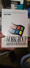 Vintage Microsoft Workgroup Add On For Windows MANUAL ONLY