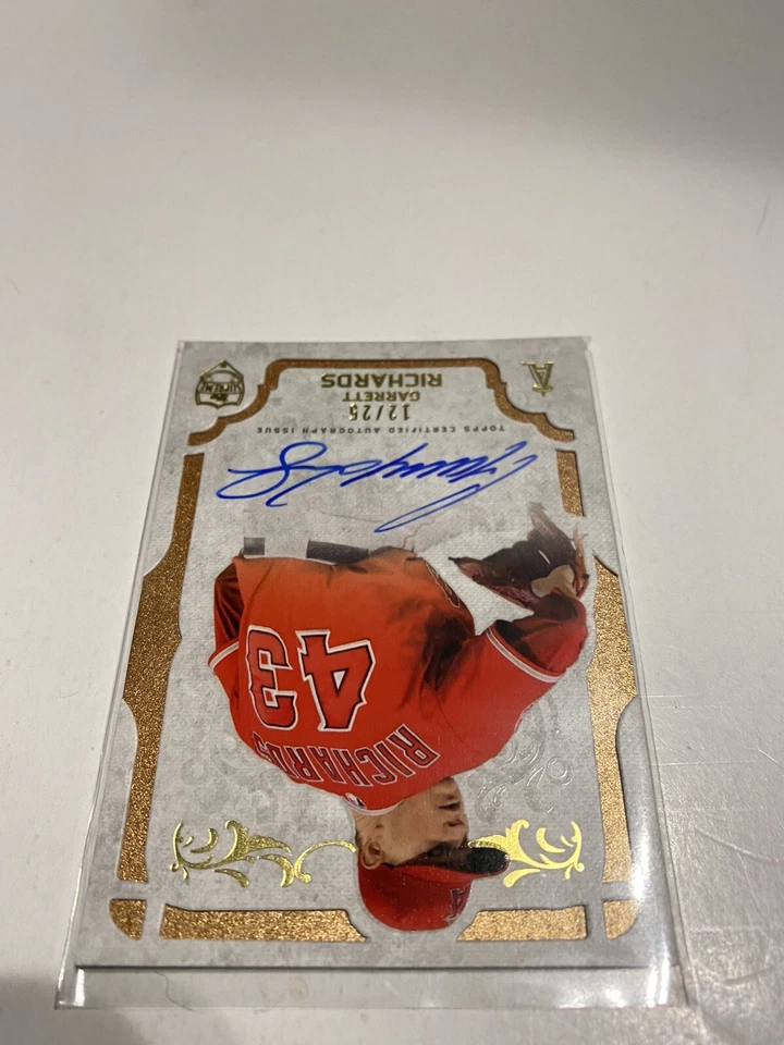 2015 Topps Supreme GARRETT RICHARDS 金色签名/25 张卡亲笔签名天使 — 第 3/4 张图片