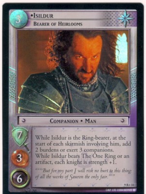 Lord Of The Rings CCG Reflections Foil Card 9R+7 Ring Of Fury