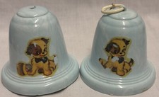 Pair Vintage Toy Baby Crib Bells Music Box Mobile Nursery Decoration 1950s