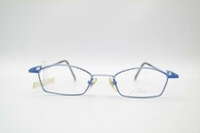 Vintage Amor 300 Blue Silver Black Oval Glasses Frame Eyeglasses NOS
