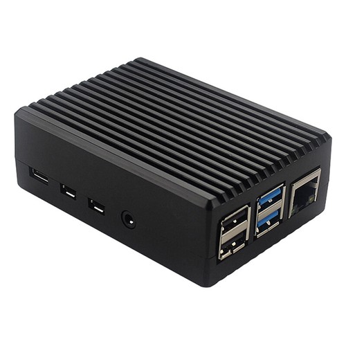 For GeeekPi Raspberry Pi 4 CNC Aluminum Case with Fan Heatsinks for Pi 4B_ecBME