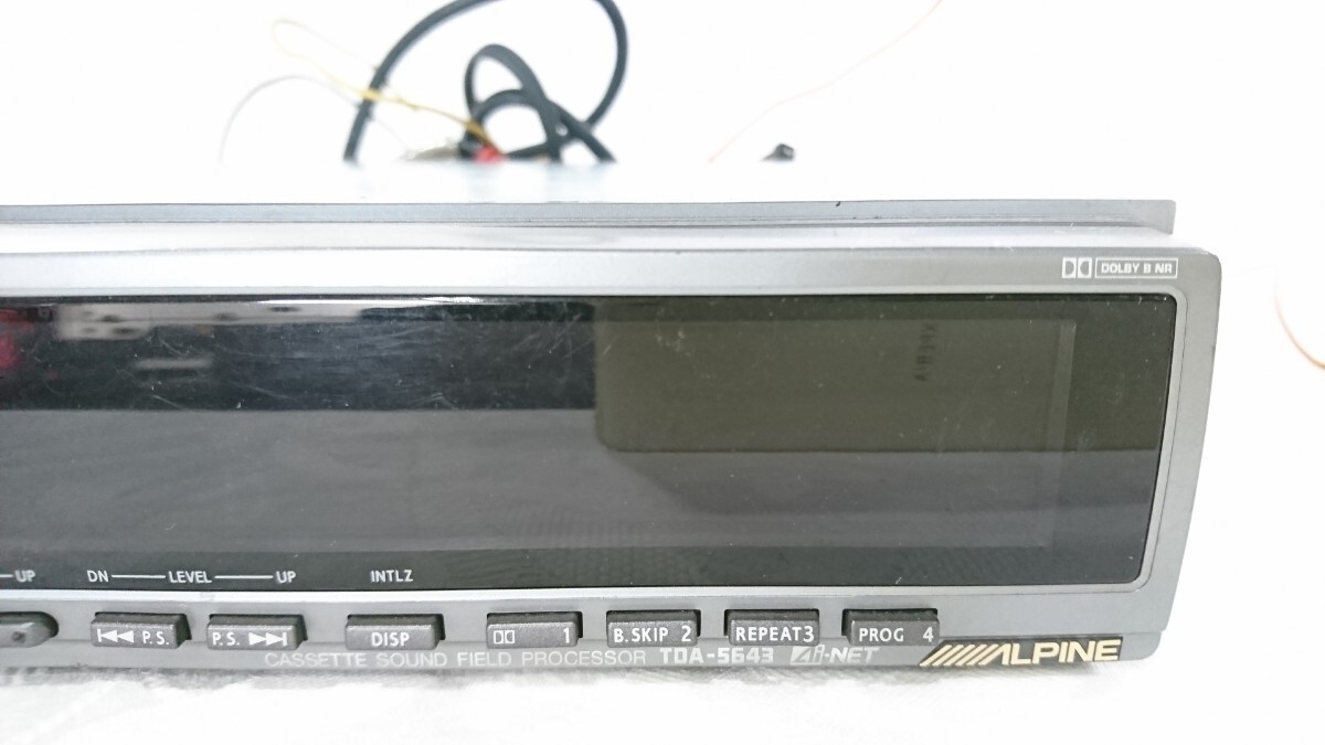 Alpine TDA-5643 Cassette Tape Deck Equalizer Sound Field Alpine TDA-5643 Cassette Tape Deck Equalizer Sound Field