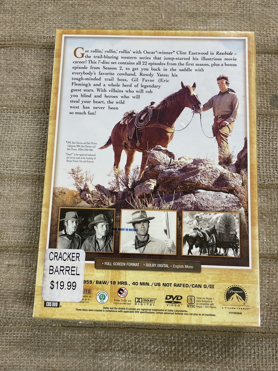 Rawhide: The Complete First Season 2006 Black & White DVD