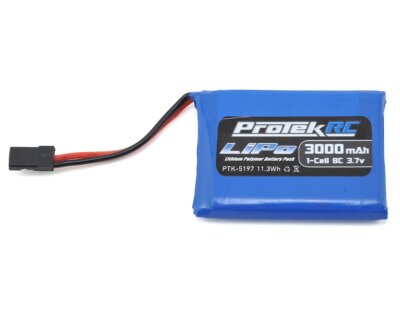 ProTek RC Sender LiPo Akku 3.7V 1S 3000mAh für Sanwa M17 PTK-5197 