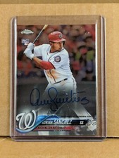 2018 Topps Chrome Auto RC Adrian Sanchez