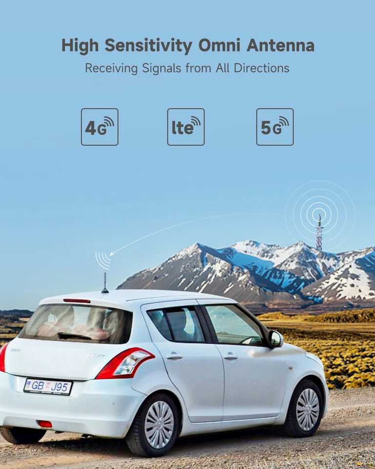 5G 4G LTE Cell Phone Signal Booster Band 12/13/17/5/2/25/4 Car RV Truck Repeater - Image 4 of 4