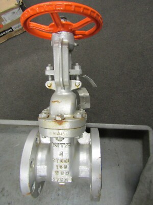   NEW KITZ 4'' #150 GATE VALVE 285 PSI WCB BODY CR13 STEM & DISC HF SEAT 150SCLS