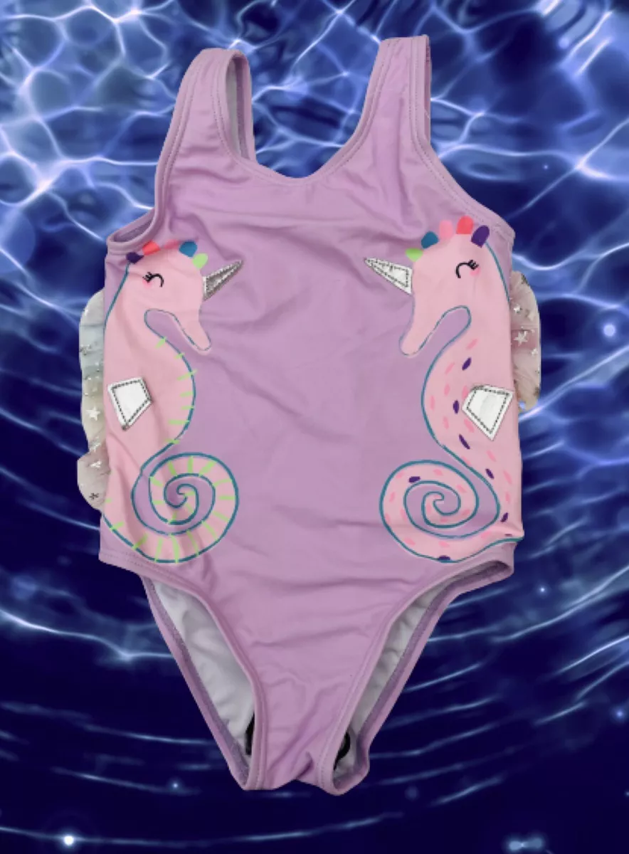 Little girl top unicorn swimsuit