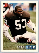 1993 Bowman Pepper Johnson Cleveland Browns #15