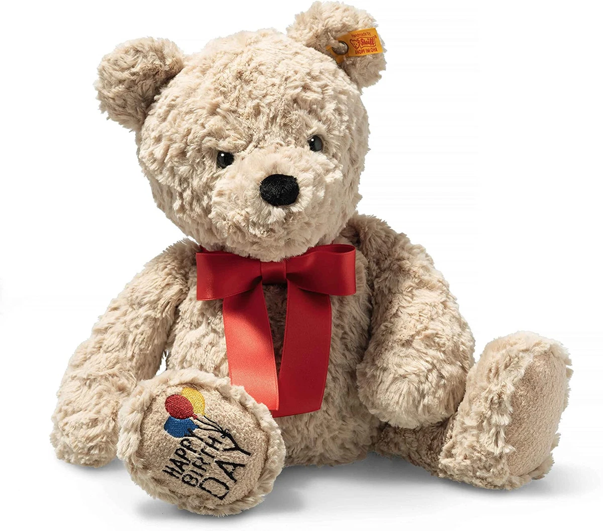 Steiff 011726 CLASSIC GROWLER TEDDY BEAR CRÈME MOHAIR