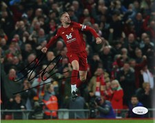 Liverpool Jordan Henderson Autographed Signed 8x10 Photo JSA COA #6