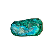 Malachit Chrysokoll Trommelstein Malachite Nr.69 Zen Hebammenstein Hoffnung
