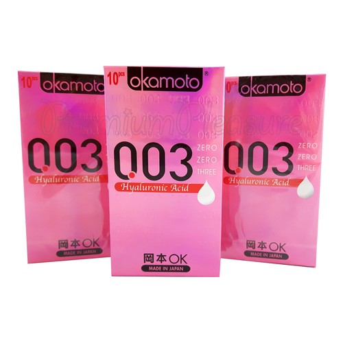 Okamoto 003 Hyaluronic Acid condoms * Moisture lubricant * Retail box of 10 PCS - Picture 5 of 7