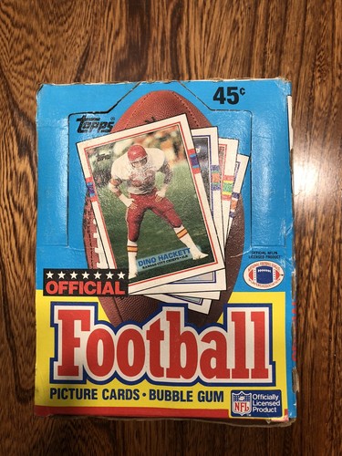 1989 Topps Football Box w/36 Sealed Wax Packs TIM BROWN Michael Irvin C. CARTER