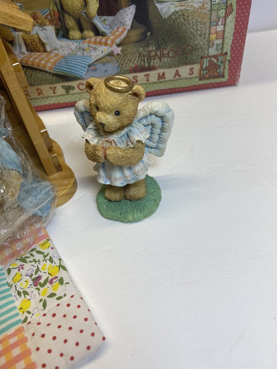 Cherished Teddies Retired 4 Piece Nativity Set 1993 Enesco