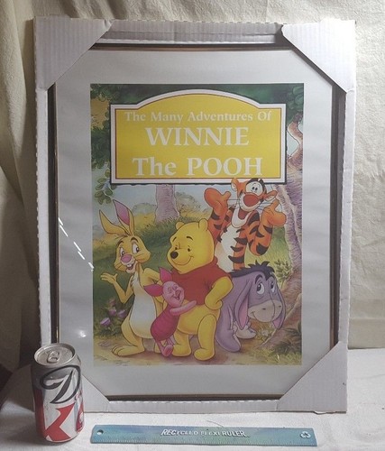 NIB 16" x 20" Framed The Many Adventures Of WINNIE the POOH Poster Print NEW - Picture 4 of 5