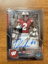 2025 1st Bowman Chrome U Trech Kekahuna Auto Variation #BCA-TK Wisconsin RC!