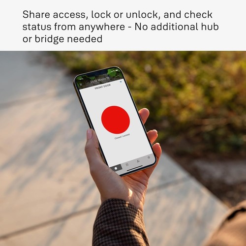 Smart Keyless Entry Deadbolt with Wi-Fi Connectivity & Voice Assistant Support - Picture 7 of 8