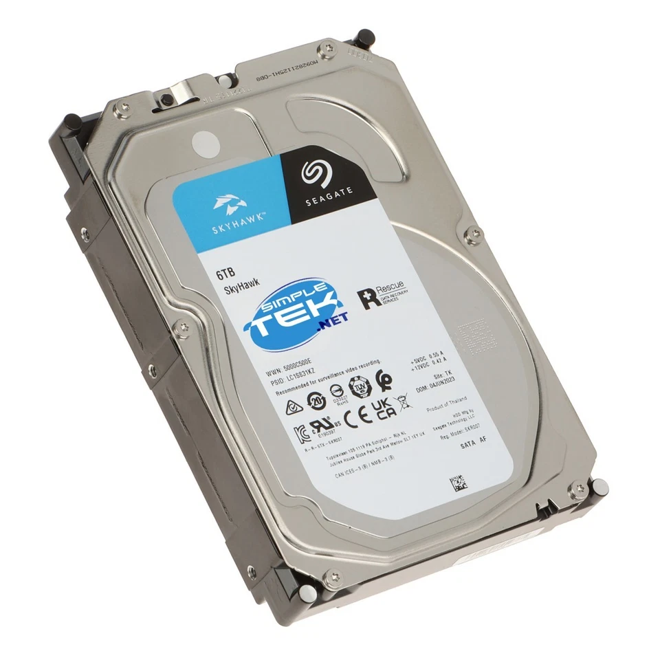 Seagate Skyhawk ST6000VX009 6TB HDD Hard Disk 3.5" SATA Hard Drive NAS DVR PC - Image 2 of 4