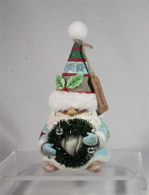 ENESCO Jim Shore - WREATHED IN HOLIDAY JOY - 2025 Holiday Gnome Figurine - 6017287 NIB
