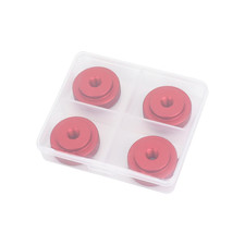 1/4"-20 Female Thumb Wheel Lock Nut Adapter 4 Pieces,Red -3738