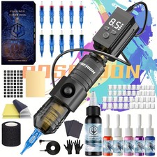 POSEIDON 142 Tattoo Pen Kit RCA Battery 1200mAh 5-12V 12000RPM