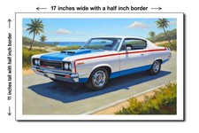 1970 Amc Rebel Machine - 11x17 Poster Art Print