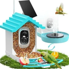 Bird Buddy Smart Bird Feeder With Camera Solar Powered Solar Roof - New