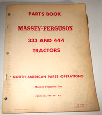Massey Harris 333 444 Tractor Parts Catalog Manual Book Original 4-59 690-301-m2