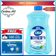 Dial Antibacterial Hand Soap Refill Spring Water 52 fl oz Liquid Wash 0.25 per fl oz