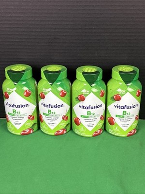 4 PK Vitafusion Extra Strength B12 Gummy Vitamins 170 Ct Each EXP 12/26