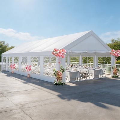 16x32 20x40 Party Tent Heavy Duty Carport Waterproof White Gazebo with Sidewalls
