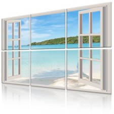 Decorative Acoustic Panels 6 Pack, 72"x48" Large Sound 72 X 48 Inches Window