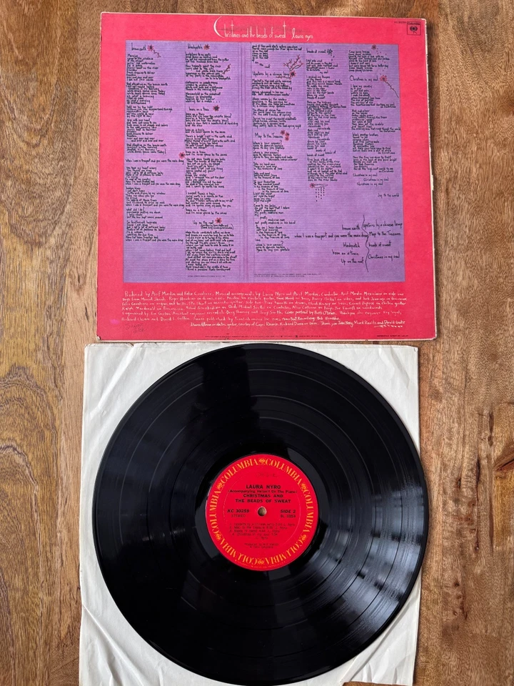 Laura Nyro Christmas And The Beads Of Sweat 1970 COLUMBIA KC-30259-LP-EX CVR-VG - Image 2 of 2