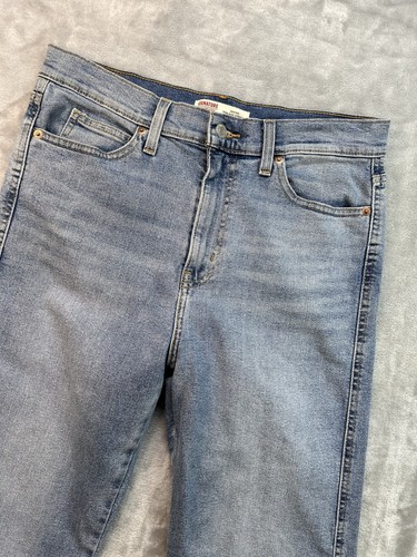 Levis Signature Womens Sz 8 Blue Jeans Heritage High Rise Straight Stretch Faded - Picture 2 of 13
