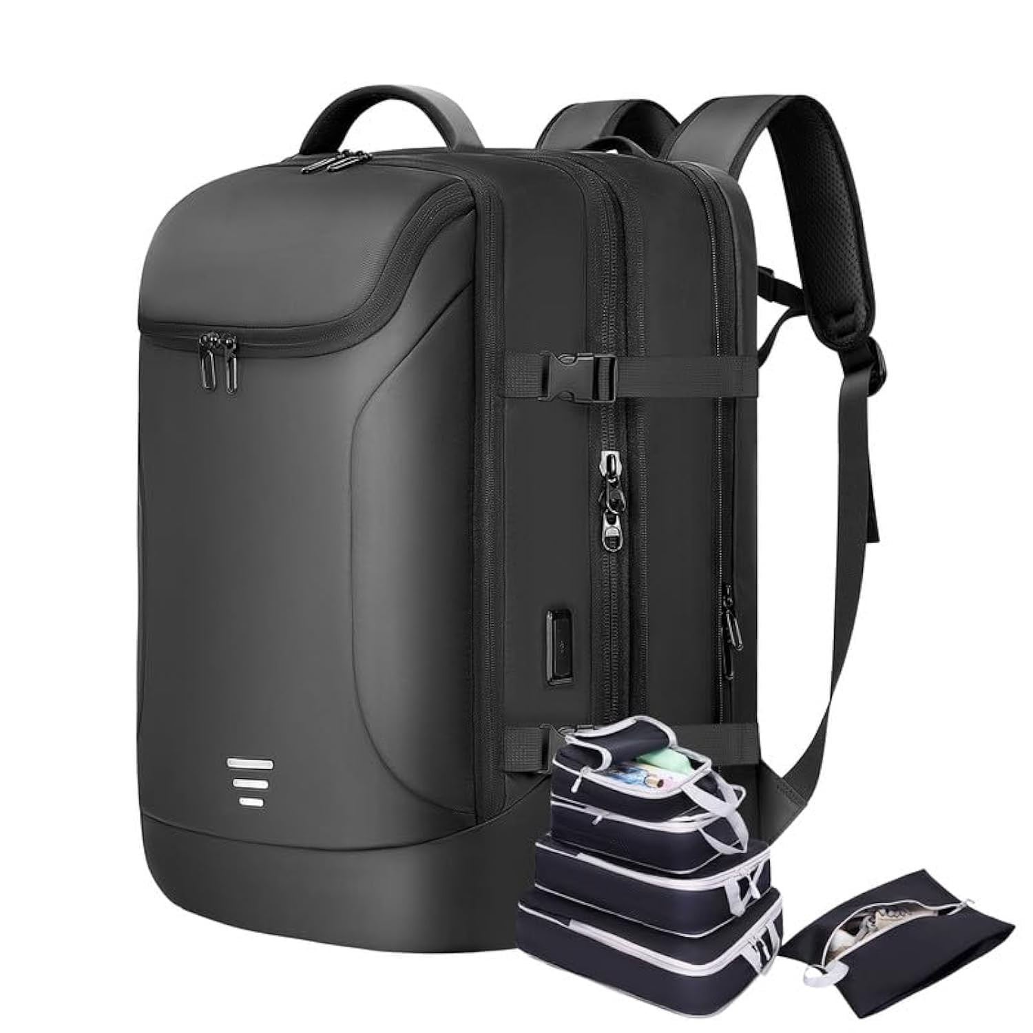 50L Expandable Flight-Approved Carry-On Travel Backpack for Men-image