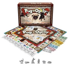 Pug-Opoly Property Trading Board Game - Family Time Game for Adults and Children