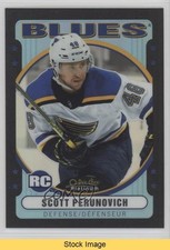 2021 O-Pee-Chee Platinum Retro Rainbow Black Variant Scott Perunovich READ 3a3
