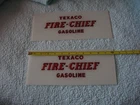 VINTAGE TEXACO FIRE CHIEF GAS PUMP AD GLASS PUMP LENSE