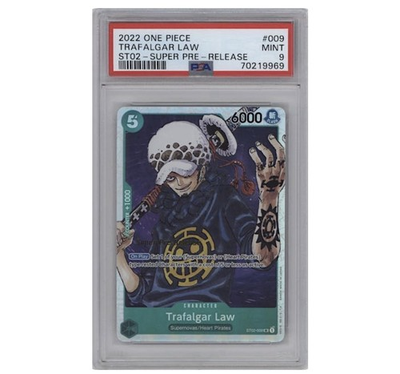 #ad Bandai 2022 One Piece CCG ST02 Trafalgar Law #009 Super Rare PSA 9 $65.00