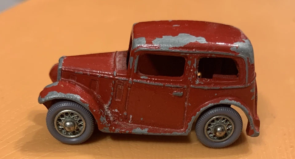 Dinky 35a Austin 7 Saloon Small Car 35 Series Rare Wire Wheels - image 4 of 4