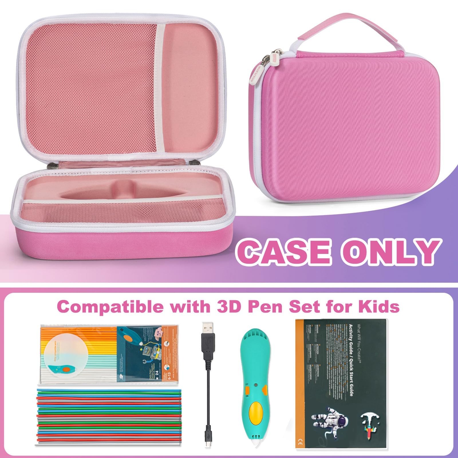 Case for 3Doodler Start+ Essentials (2023,2024) 3D Pen Set, Art Activity Set ... thumbnail 2