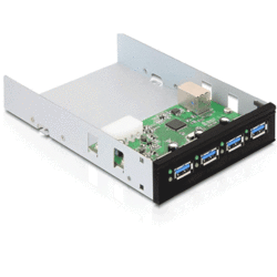 Hub USB 3.0 4 ports interne format 3"1/2 noir - Bild 1 von 1