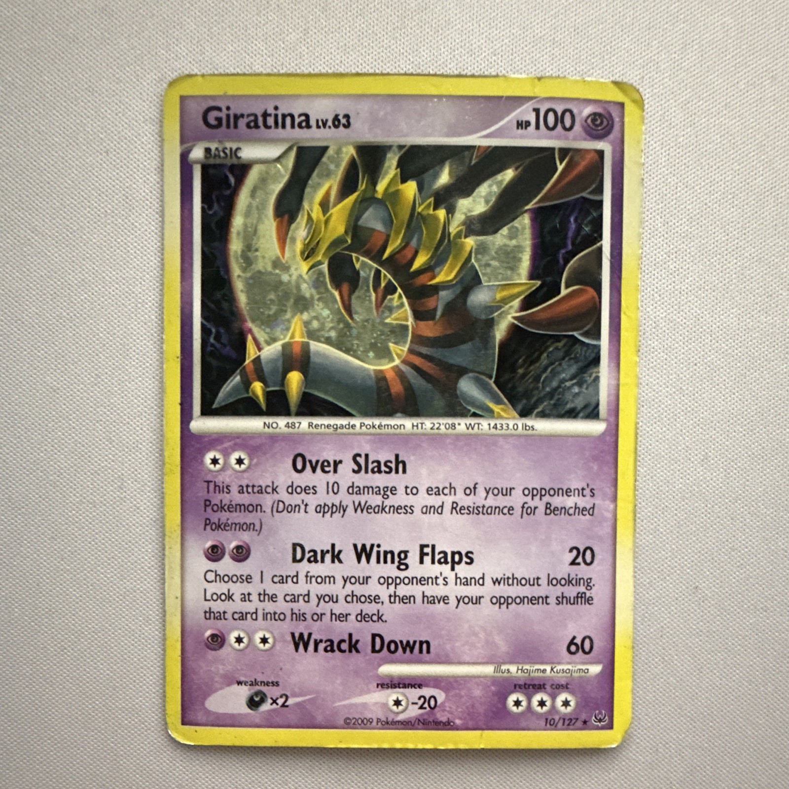 The Pokémon Company Pokémon TCG Giratina 10/127 Platinum Holo Rare 100HP