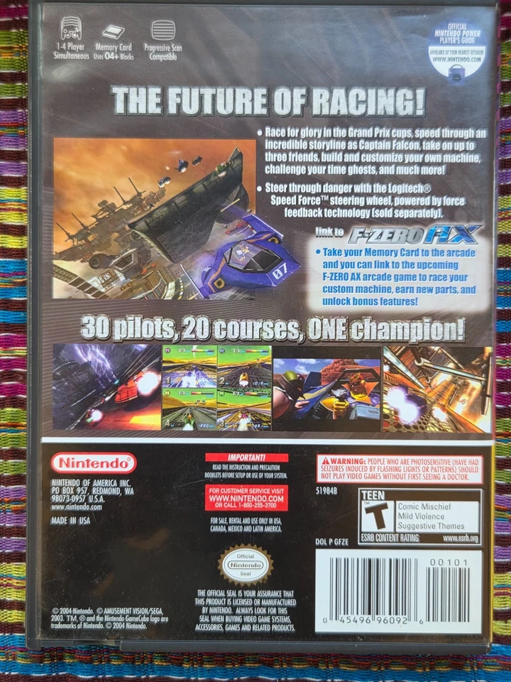F-Zero GX Nintendo GameCube CIB Original Case TESTED/WORKS!!! - Image 2 of 4