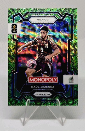 2026 Panini Prizm Monopoly FIFA World Cup Raul Jimenez Green Wave Prizm Mexico