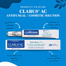 Clarus AC-Antifungal Cosmetic Solution, EXP: 10/2028, FREE Shipping, Tinea NEW
