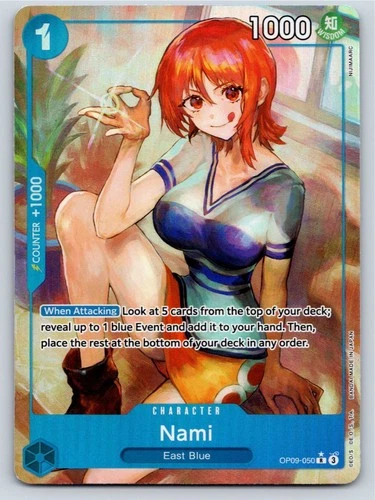 Nami (Parallel) OP09-050 Emperors in the New World - English Alt Art NM Foil